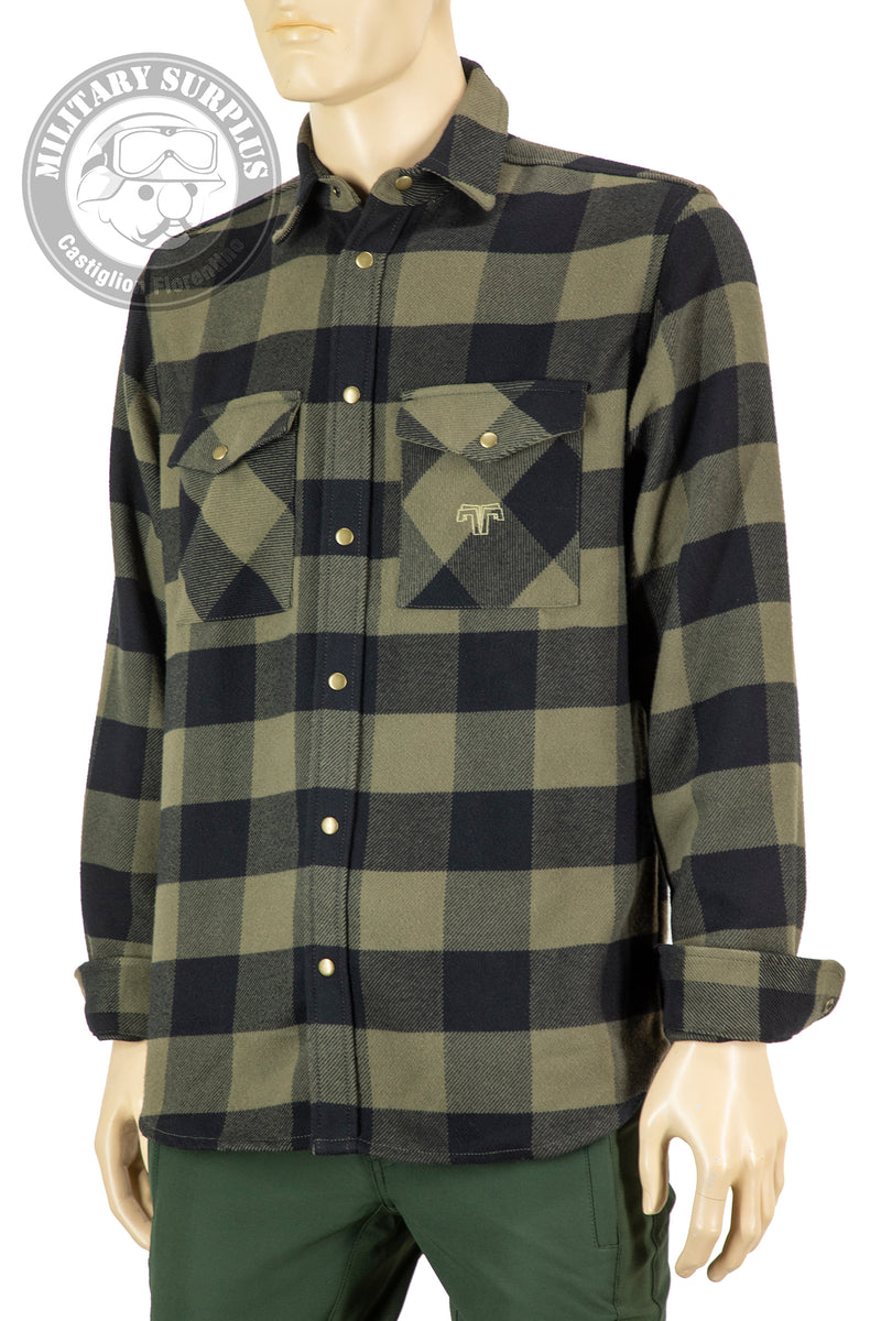 Load image into Gallery viewer, GARDENA man shirt scacchi Neri e Verdi 
