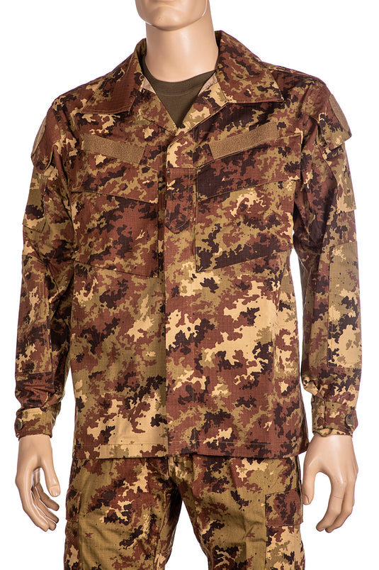 completo policromo esercito giacca piu' pantaloni 