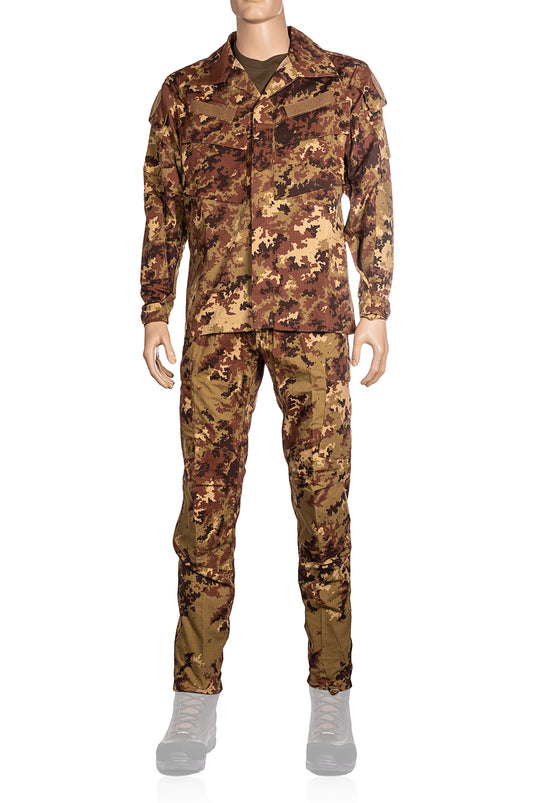 completo policromo esercito giacca piu' pantaloni 