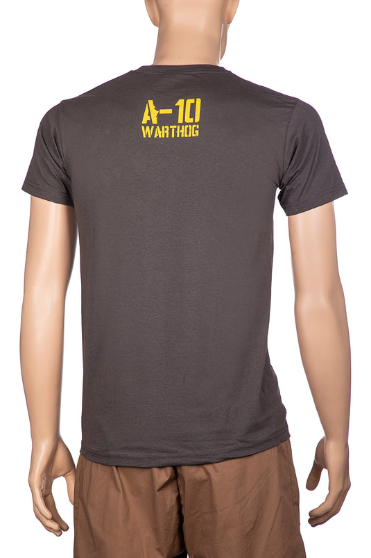 T-SHIRT STAMPATA A-10 ANTRACITE 