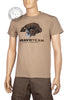 BRG Front/Back Printed T-Shirt BRAVO TEAM SKULL TAN