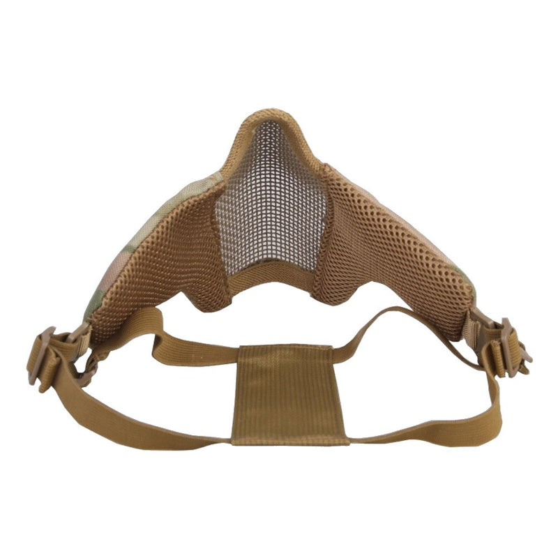 Load image into Gallery viewer, emersongear maschera mezzo viso con rete in metallo coyote brown 
