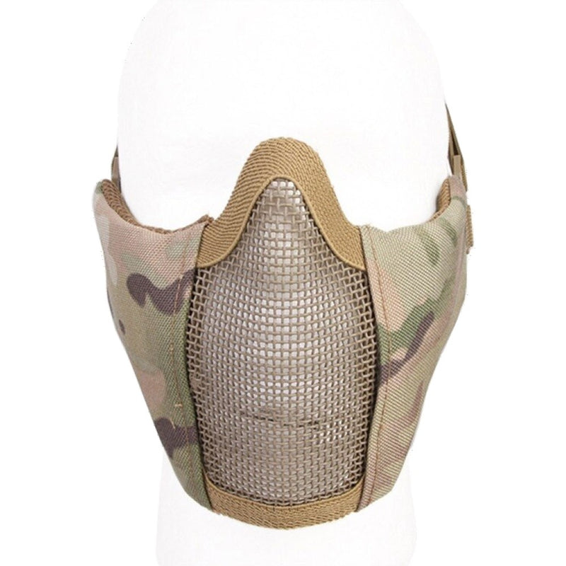 Load image into Gallery viewer, emersongear maschera mezzo viso con rete in metallo coyote brown 
