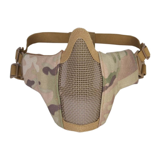 emersongear maschera mezzo viso con rete in metallo coyote brown 