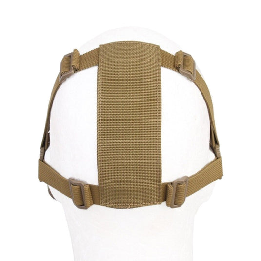 emersongear maschera mezzo viso con rete in metallo coyote brown 