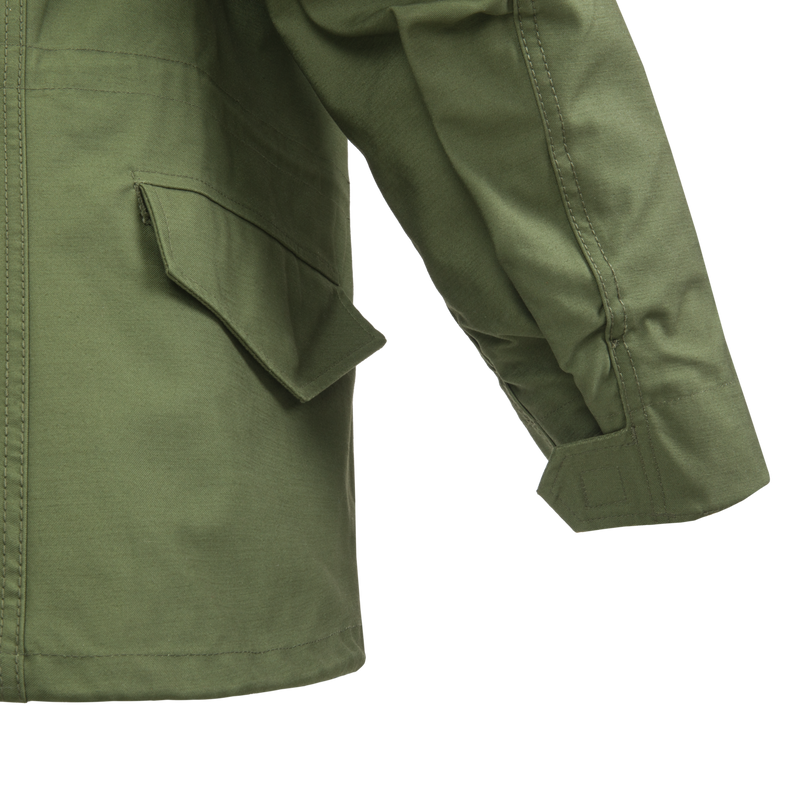 Load image into Gallery viewer, GIACCA M65 - NYCO SATIN HELIKON-TEX® colore VERDE OLIVA 
