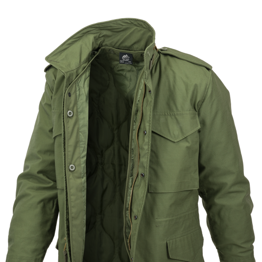 GIACCA M65 - NYCO SATIN HELIKON-TEX® colore VERDE OLIVA 