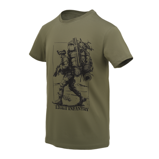 T-shirt (Light infantry) - Khaki Helikon-Tex® verde oliva 