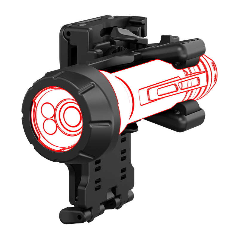 Load image into Gallery viewer, Tactical professional holster type D per torce P7R TAC6R TAC7R 
