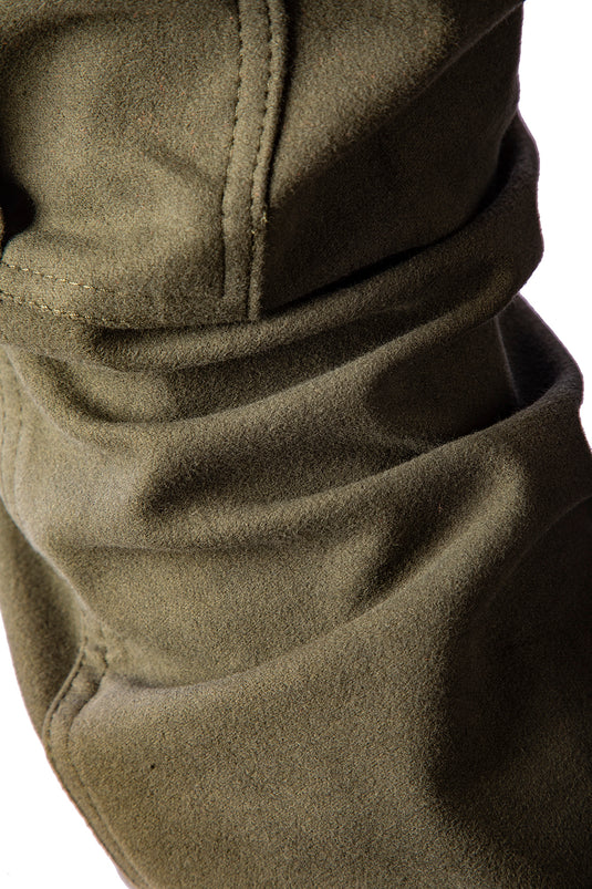 Pantalone Fustagno GUIDORICCIO Stretch Verde scuro 
