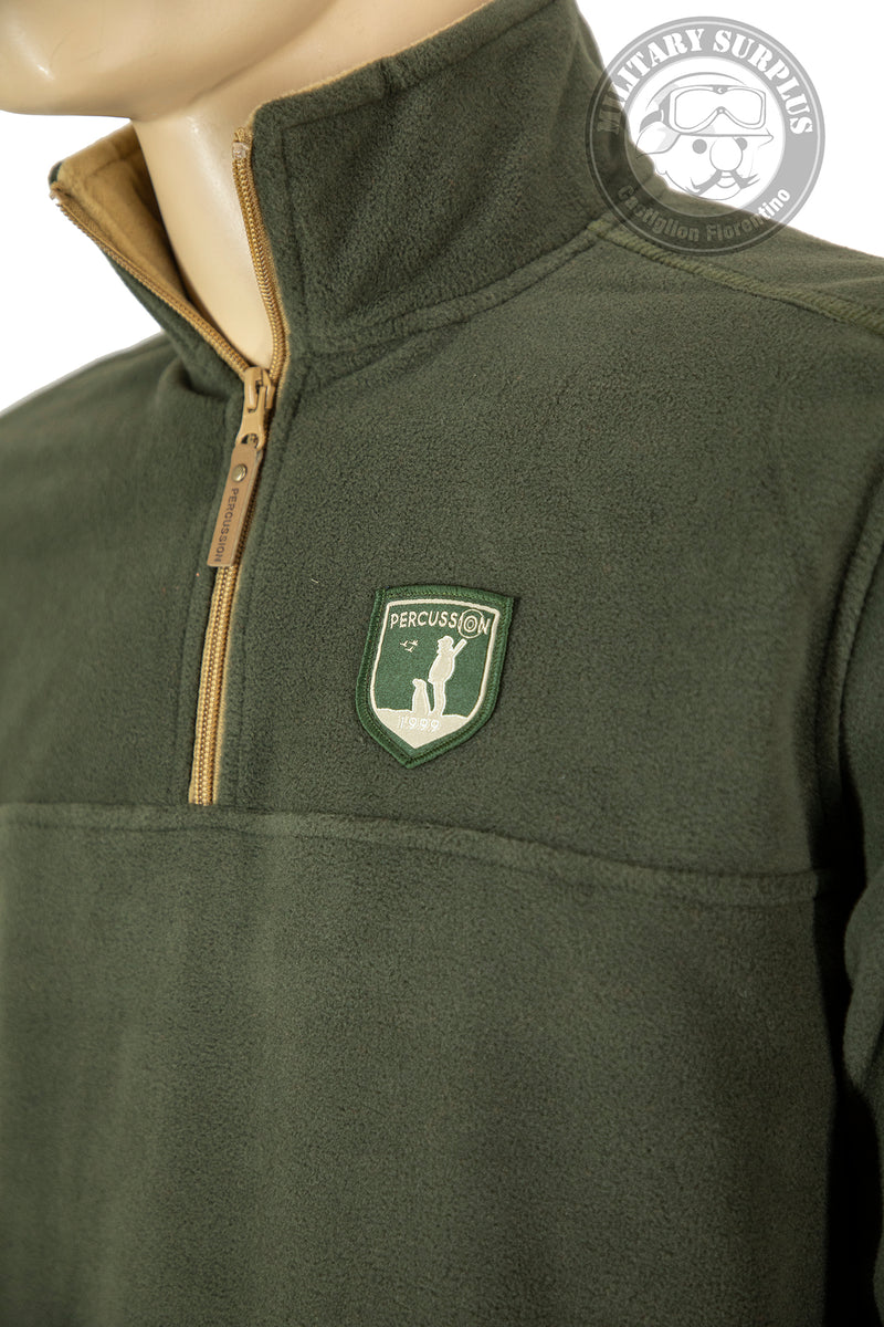 Carica immagine in Galleria Viewer, Maglia pile mezza zip VERDE<BR/> 
