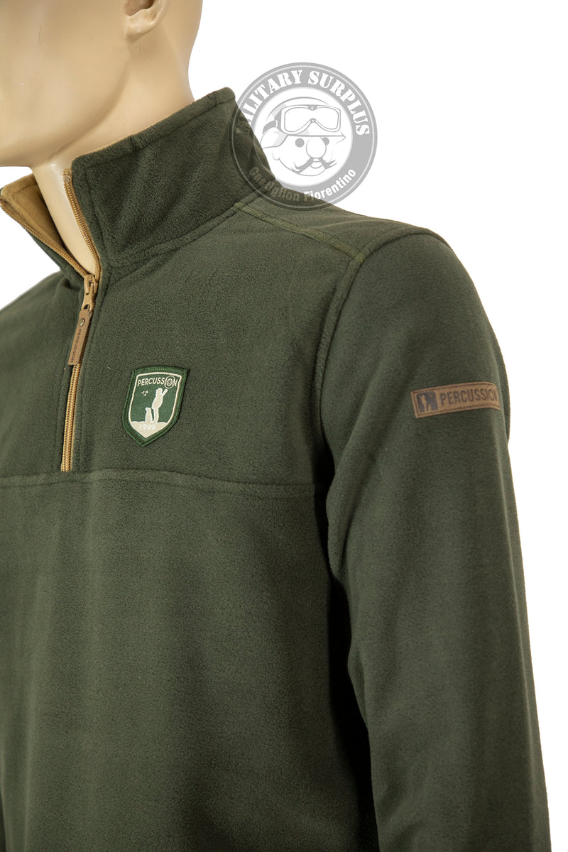 Carica immagine in Galleria Viewer, Maglia pile mezza zip VERDE<BR/> 
