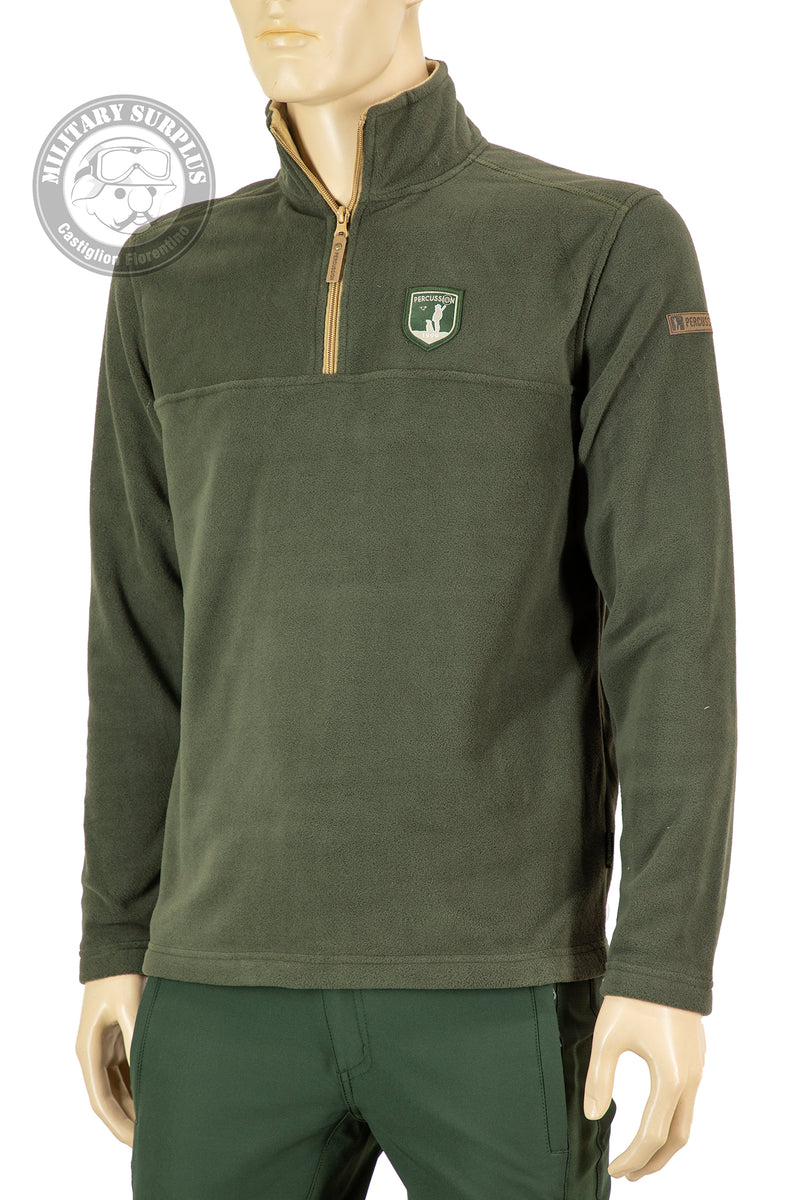 Carica immagine in Galleria Viewer, Maglia pile mezza zip VERDE<BR/> 
