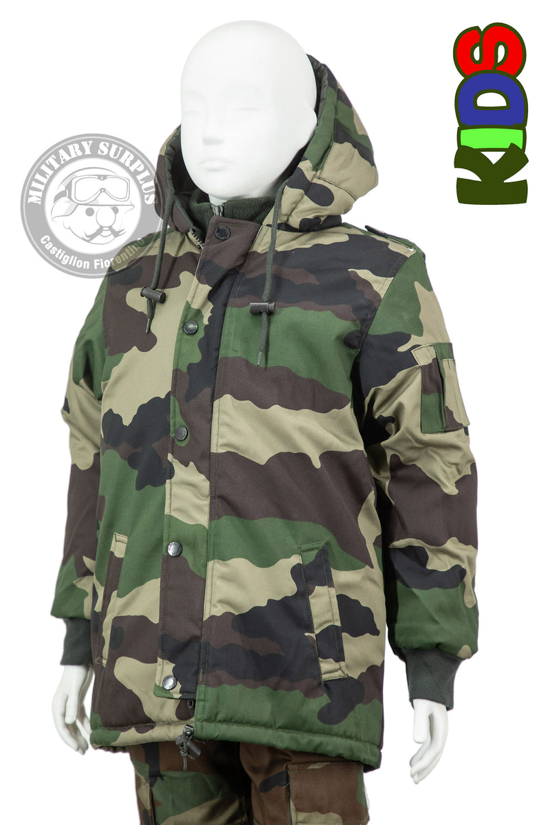 Load image into Gallery viewer, Giaccone DUBON imbottito bambino WOODLAND Camouflage 
