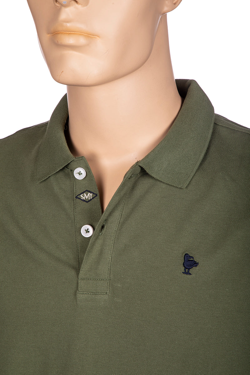 Carica immagine in Galleria Viewer, Polo uomo basica Smithy's verde militare 
