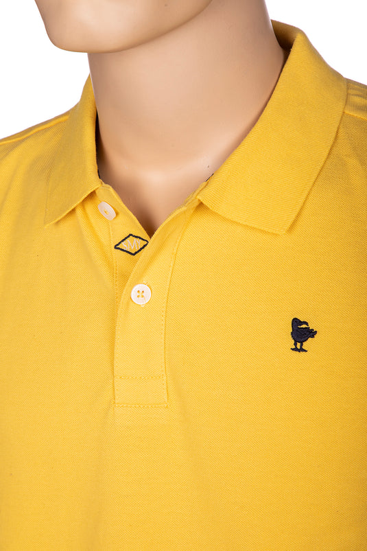 Polo uomo basica Smithy's gialla<BR/> 