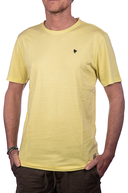 T-shirt uomo basica Smithy's gialla 