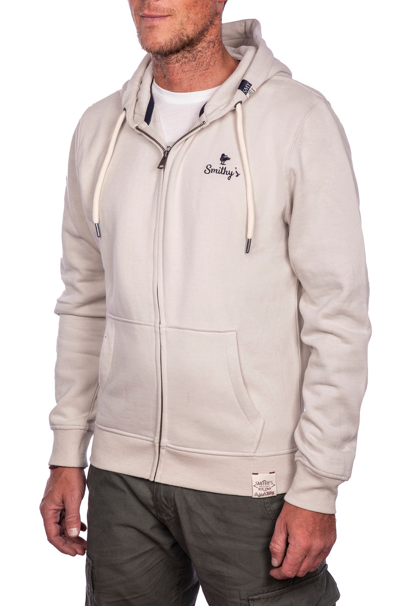 Carica immagine in Galleria Viewer, smithy's felpa  uomo zip lunga Cemento 
