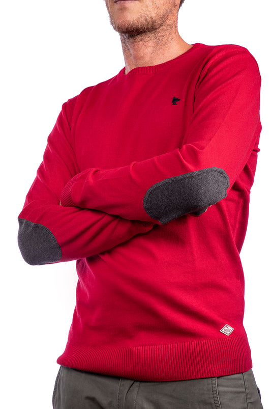 smithy's maglioncino girocollo  uomo in maglia Rosso 