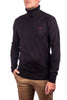 SMITHY'S Smithy's men's black knitted roll-neck sweater