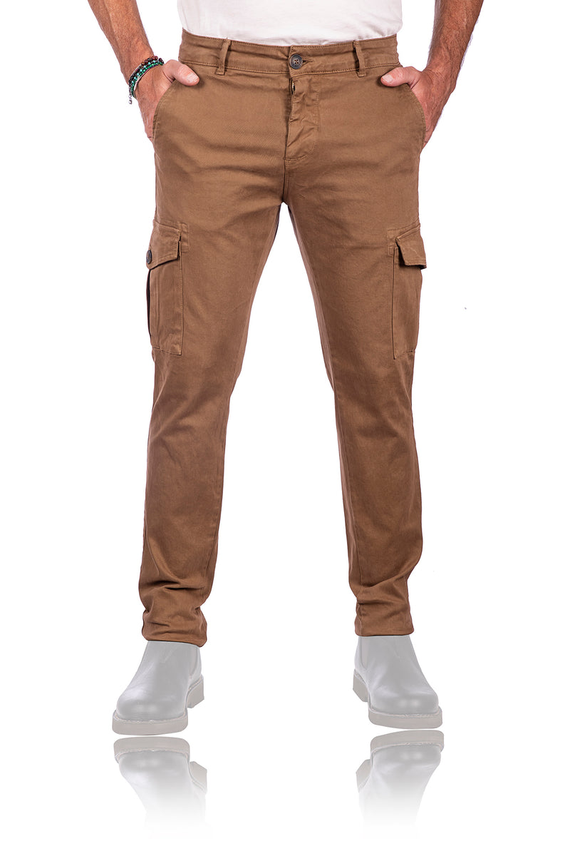Load image into Gallery viewer, smithy's pantaloni cargo uomo Fango 

