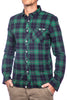 SMITHY'S Smithy's camicia uomo flanellata a quadri Verde\Blu