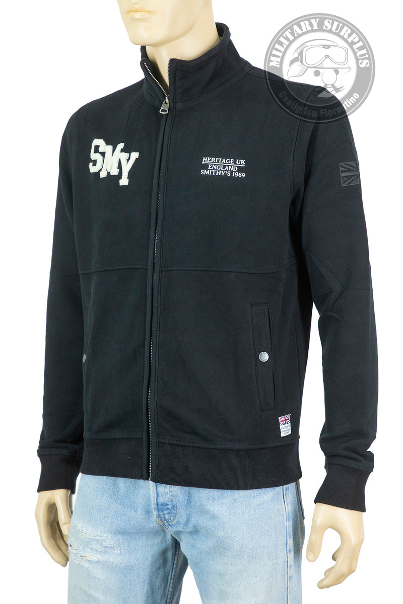 Carica immagine in Galleria Viewer, Smithy's felpa full zip uomo Nero 

