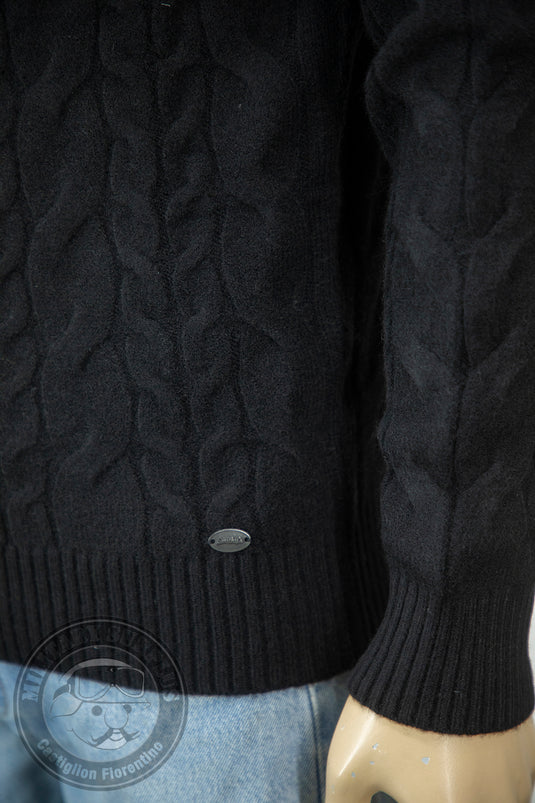 Smithy's maglioncino uomo collo alto sailor Nero 