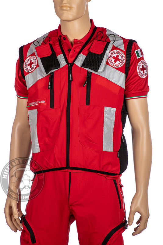 Gilet tecnico operativo da soccorso Croce Rossa Italiana 