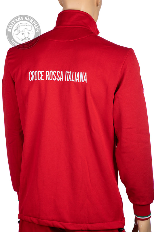 Felpa tecnica zip lunga in micropile CROCE ROSSA ITALIANA 