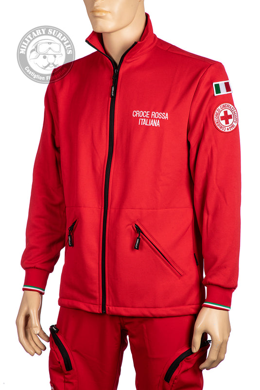 Felpa tecnica zip lunga in micropile CROCE ROSSA ITALIANA 
