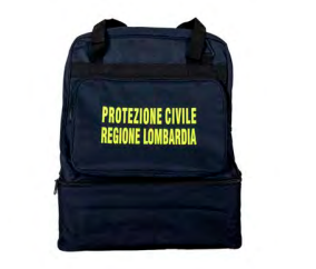 Borsone da intervento con fondo rigido portascarpe colore blu navy NEUTRO 