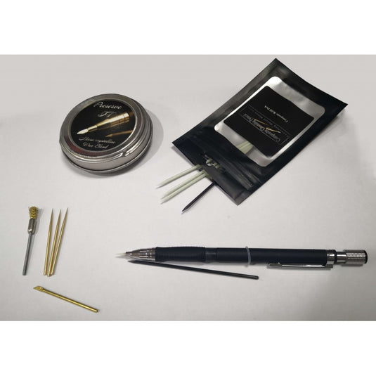 superkit composite cleaning pencil+ refill pack+spazzola+ punte in ottone 