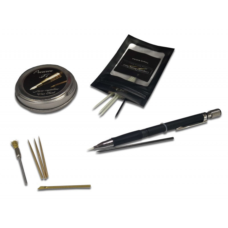 Load image into Gallery viewer, superkit composite cleaning pencil+ refill pack+spazzola+ punte in ottone 

