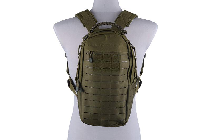 Load image into Gallery viewer, zaino tattico day pack molle laser cut - verde oliva 
