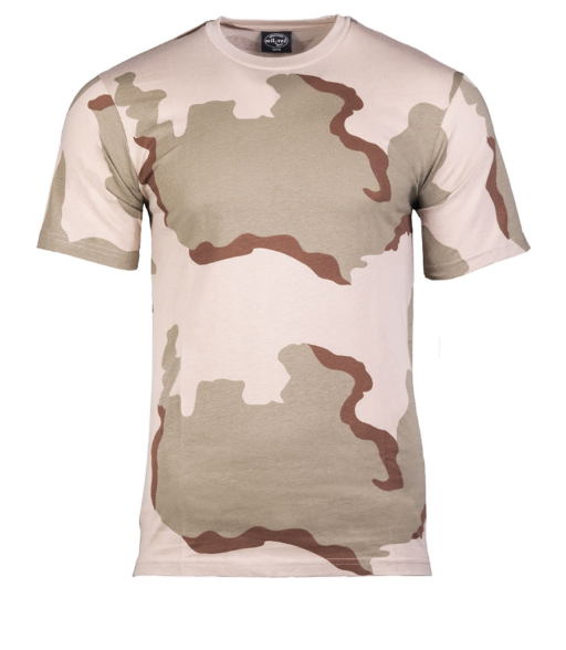 T-shirt 100% cotone militare DESERT 3 COLORI 