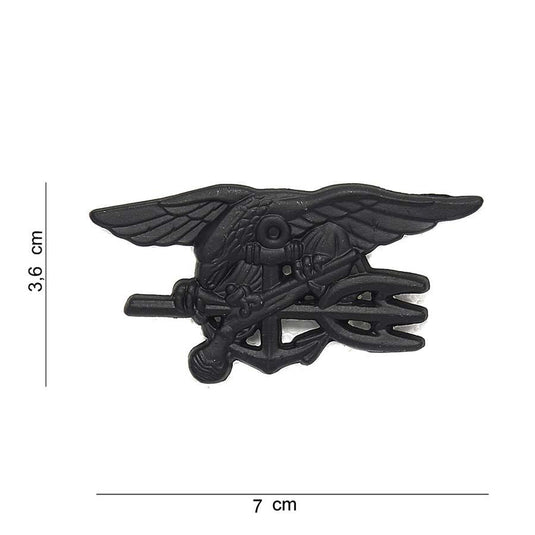 emblema metallo US NAVY SEALS grande nero 