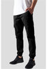 URBAN Cargo washed jogging twill pants Nero