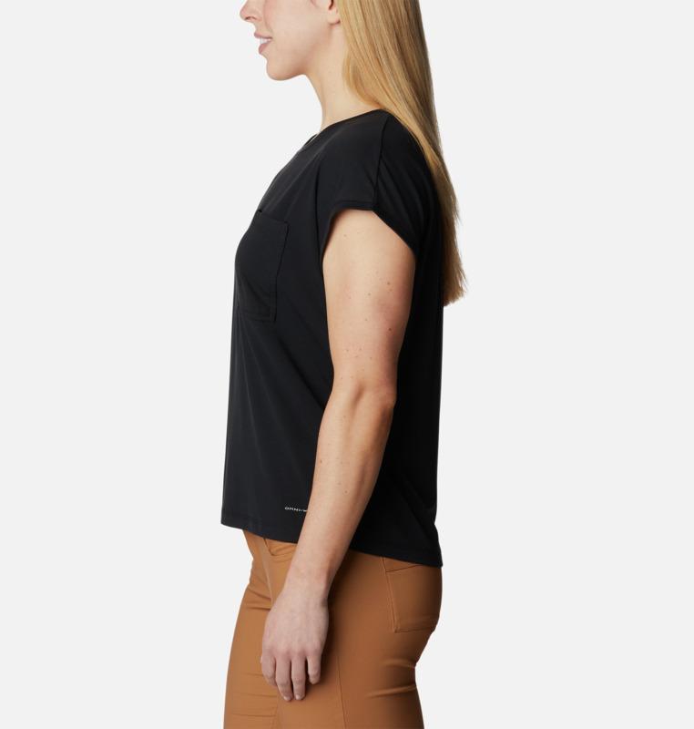 Load image into Gallery viewer, boundless trek™ short sleeve tee columbia da donna nera 
