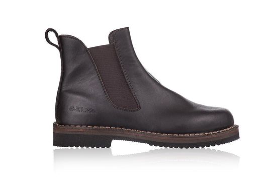 STIVALETTO CON ELASTICO E SUOLA VIBRAM LAVORAZIONE ARTIGIANALE MADE IN ITALY. 