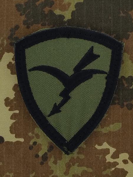 Scudetto omerale ricamato FOLGORE verde oliva 