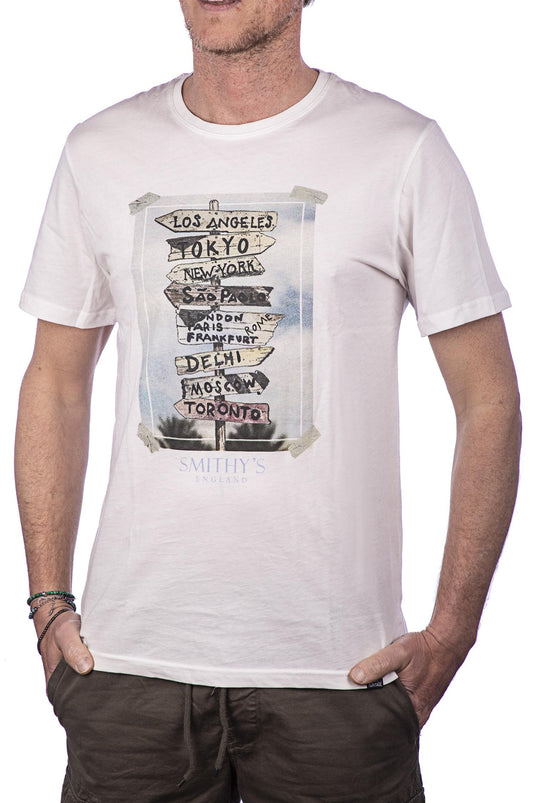 T-shirt uomo Smithy's stampata 