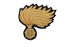 RANKS cap badge CC gold flame with fasarone