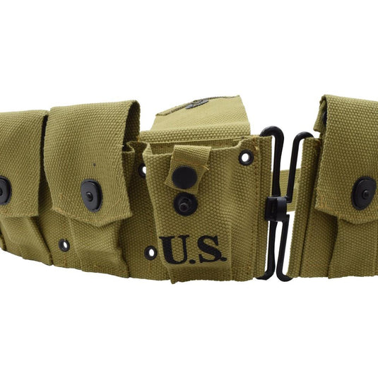 Cinturone porta cartucce m-1936 US WWII  repro khaki 