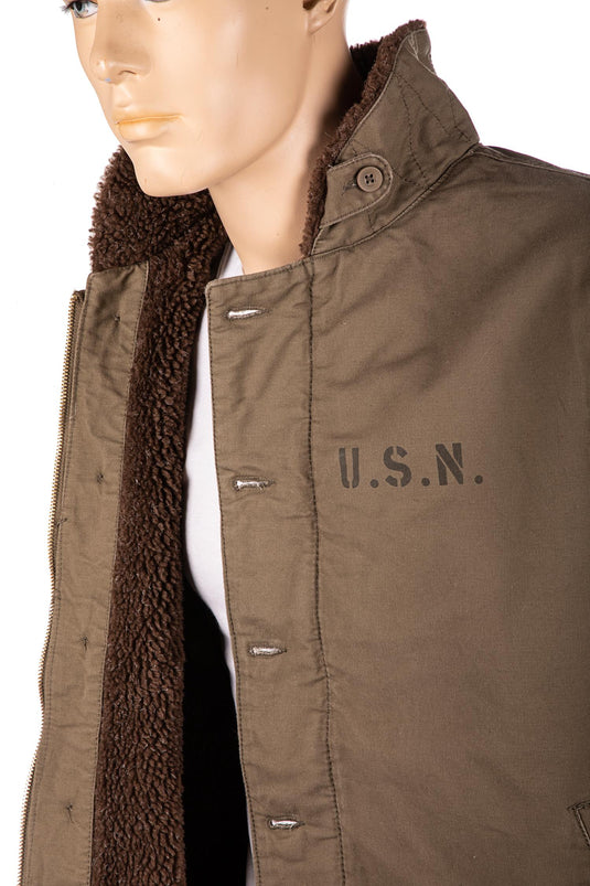 us navy deck jacket n-1 verde oliva 