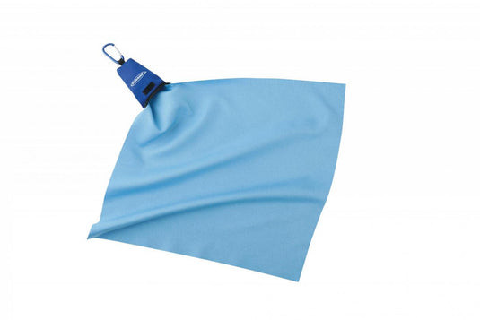 blow towel, mini asciugamano in microfibra con moschettone 