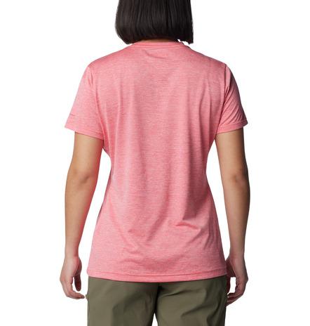 T-shirt scollo a v performante e traspirante da donna Columbia 