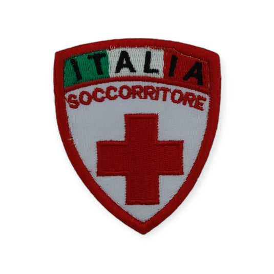 Ricamo C.R.I. SOCCORRITORE  a scudetto 