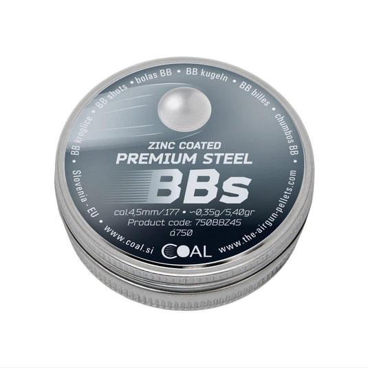 coal pallini per aria compressa bb zinc coated diam. 4,50 mm (conf.750 pz ) 