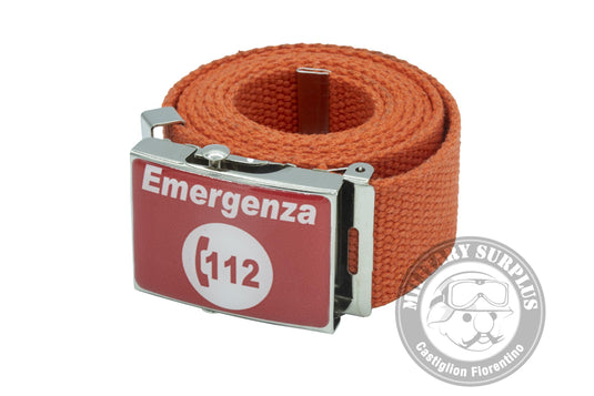 Cintura in canapa 112 Emergenza Sanitaria Arancione 